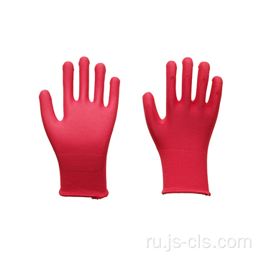 Серия сада нейлоновые нитрил красные детские садовые перчатки